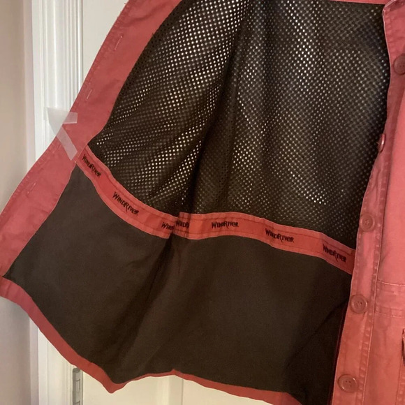 Windriver Classic Outerwear Women's Red Denim Jean Jacket Size XL Pockets - Picture 7 of 16